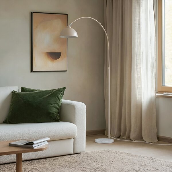 Podne Lampa Lindby, Tonka, Bež, Dnevna soba, Metal, Moderan