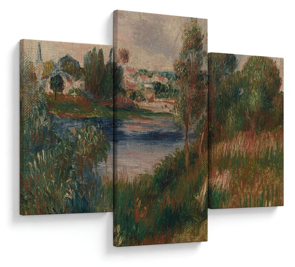 Slika - Auguste Renoir, Landscape at Vetheuil, reprodukcije (90x60 cm)