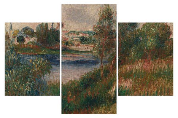 Slika - Auguste Renoir, Landscape at Vetheuil, reprodukcije (90x60 cm)