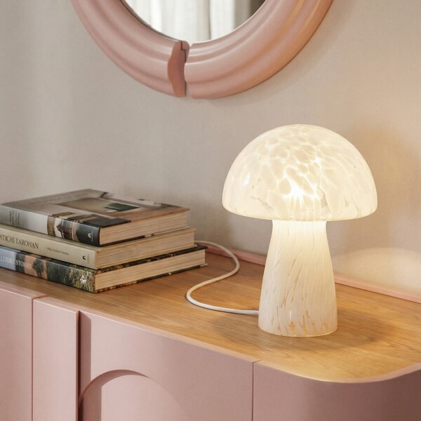 Stolne Lampa Lindby, Hubi, Bijela, Dnevna soba, Staklo, Moderan