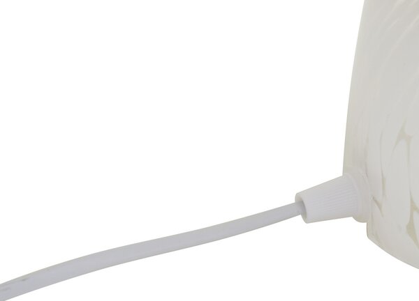 Stolne Lampa Lindby, Hubi, Bijela, Dnevna soba, Staklo, Moderan