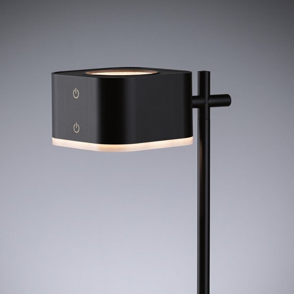 Stolne Lampa Paulmann, Varia, prigušiv, Crno, Dnevna soba, Plastika, Moderan