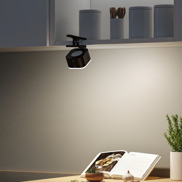Stolne Lampa Paulmann, Varia, prigušiv, Crno, Dnevna soba, Plastika, Moderan