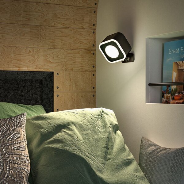 Stolne Lampa Paulmann, Varia, prigušiv, Crno, Dnevna soba, Plastika, Moderan