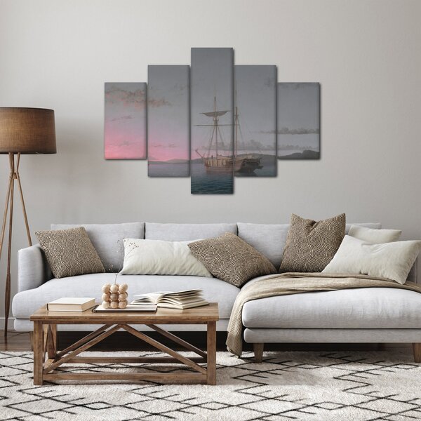 Slika - Fitz Henry Lane, Lumber Schooners at Evening on Penobscot Bay, reprodukcije (150x105 cm)