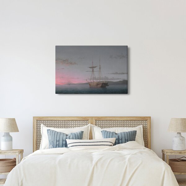 Slika - Fitz Henry Lane, Lumber Schooners at Evening on Penobscot Bay, reprodukcije (90x60 cm)