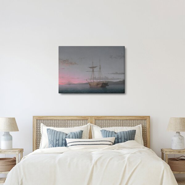 Slika - Fitz Henry Lane, Lumber Schooners at Evening on Penobscot Bay, reprodukcije (70x50 cm)