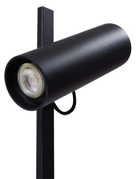 Podne Lampa Lucande, Lysias, Crno, Blagovaonica, Metal, Moderan