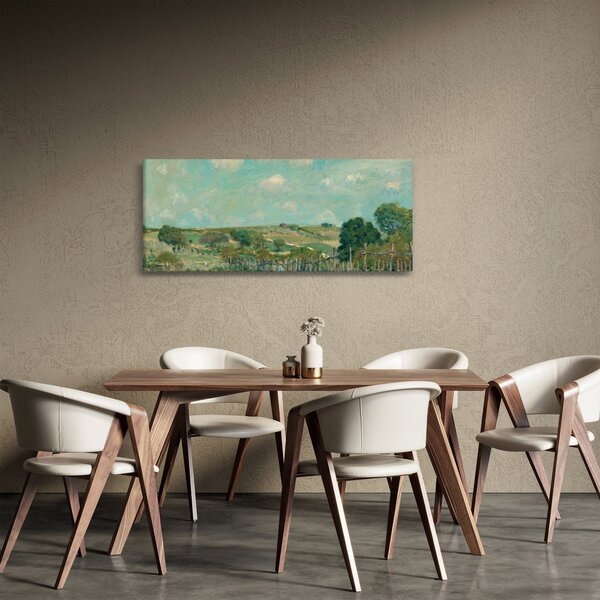 Slika - Alfred Sisley, Meadow, reprodukcije (120x50 cm)