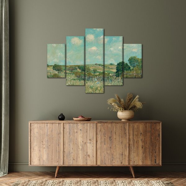 Slika - Alfred Sisley, Meadow, reprodukcije (150x105 cm)