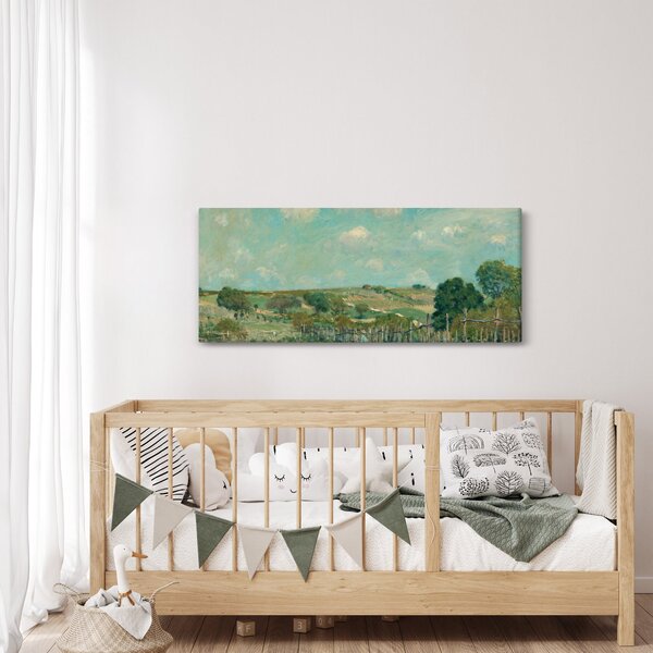 Slika - Alfred Sisley, Meadow, reprodukcije (120x50 cm)