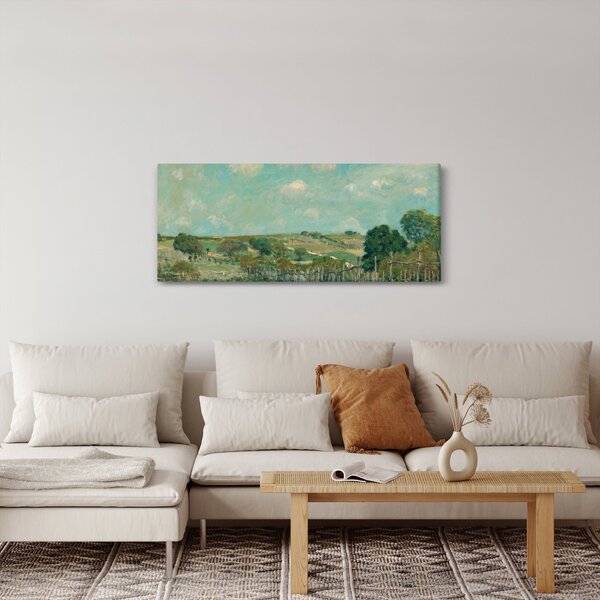 Slika - Alfred Sisley, Meadow, reprodukcije (120x50 cm)