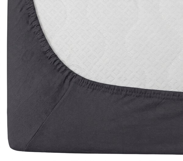 Jersey plahta s lycrom antracitna 180 x 200 cm