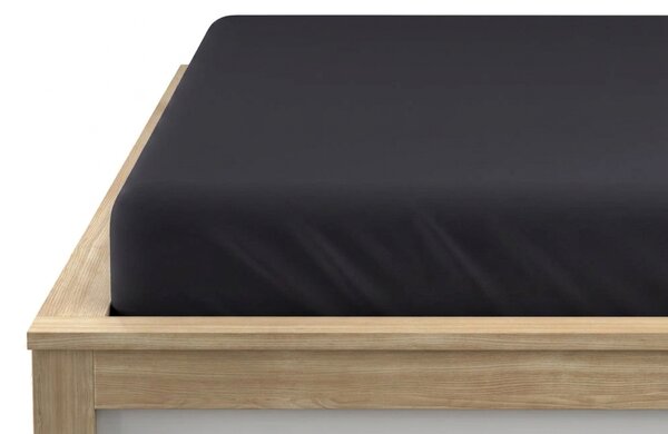 Jersey plahta s lycrom antracitna 180 x 200 cm