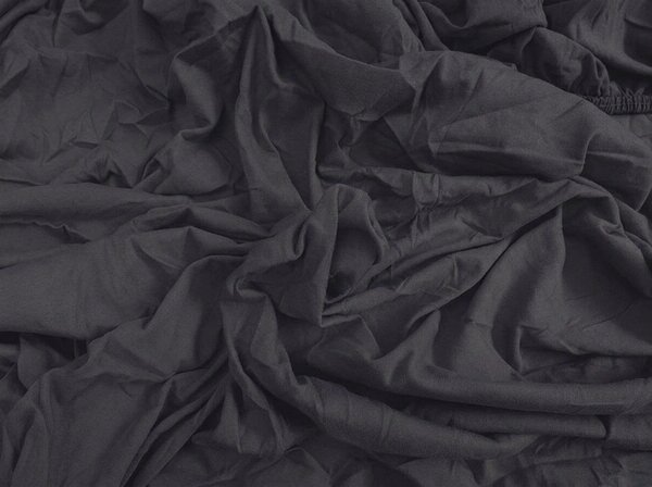 Jersey plahta s lycrom antracitna 180 x 200 cm