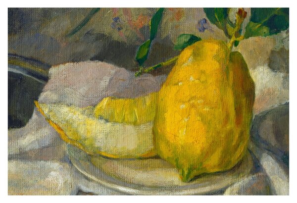 Slika - French 19th Century, Melon and Lemon, reprodukcije (90x60 cm)