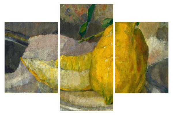 Slika - French 19th Century, Melon and Lemon, reprodukcije (90x60 cm)