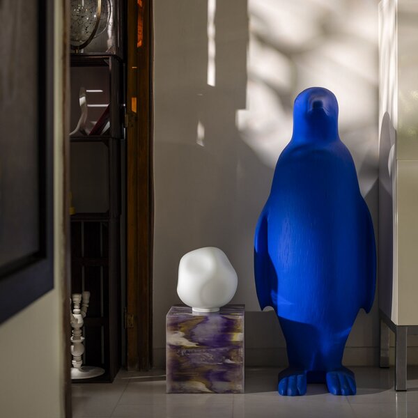 Stolne Lampa Foscarini, Hoba Media, Bijela, Dnevna soba, Staklo, Dizajn