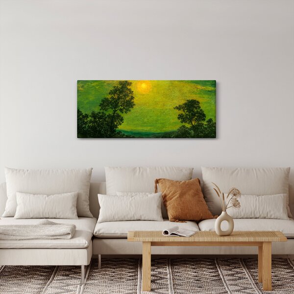 Slika - Imitator of Ralph Albert Blakelock, Moonlight, reprodukcije (120x50 cm)