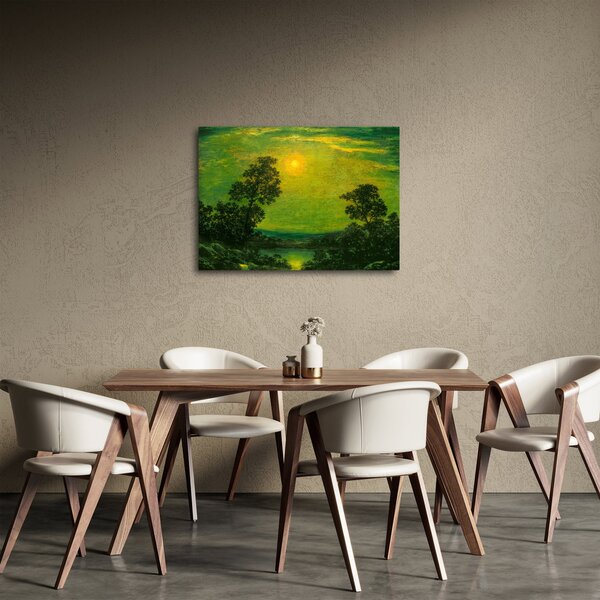Slika - Imitator of Ralph Albert Blakelock, Moonlight, reprodukcije (70x50 cm)