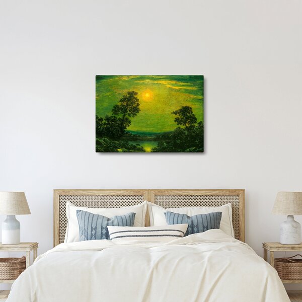 Slika - Imitator of Ralph Albert Blakelock, Moonlight, reprodukcije (70x50 cm)