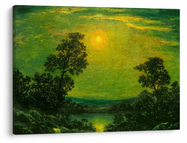 Slika - Imitator of Ralph Albert Blakelock, Moonlight, reprodukcije (70x50 cm)