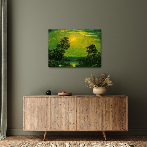 Slika - Imitator of Ralph Albert Blakelock, Moonlight, reprodukcije (70x50 cm)