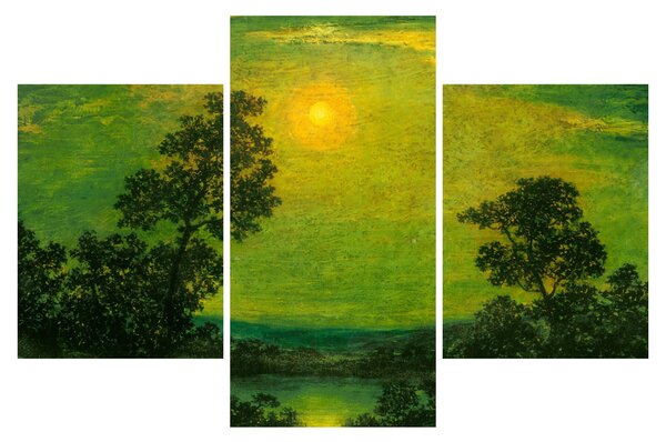 Slika - Imitator of Ralph Albert Blakelock, Moonlight, reprodukcije (90x60 cm)