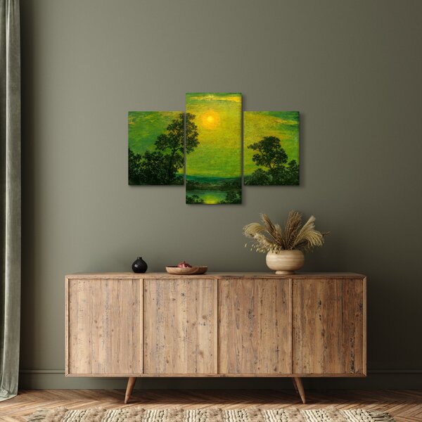 Slika - Imitator of Ralph Albert Blakelock, Moonlight, reprodukcije (90x60 cm)