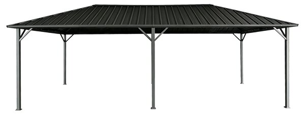Itaka vrtna sjenica 3x6 s mrežom protiv komaraca, antracit, Garden Point