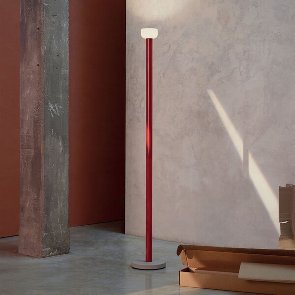 Podne Lampa FLOS, Bellhop, prigušiv, Crvena, Dnevna soba, Metal, Dizajn