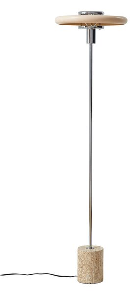 Podne Lampa Lindby, Branford, Bež, Dnevna soba, Metal, Vintage