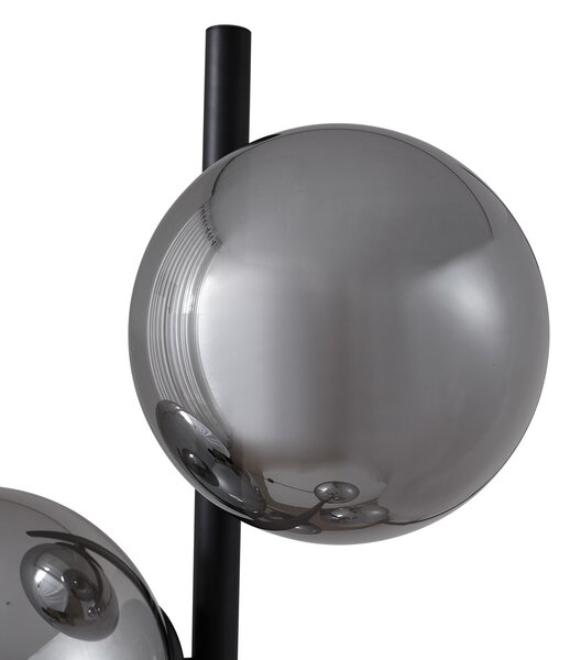 Podne Lampa Lindby, Orbelia, Crno, Dnevna soba, Staklo, Moderan