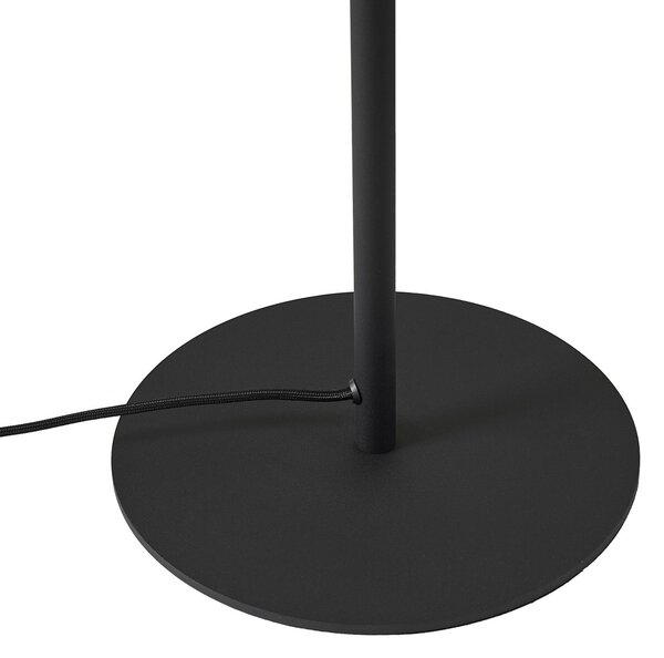 Podne Lampa Lindby, Orbelia, Crno, Dnevna soba, Staklo, Moderan