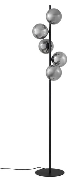 Podne Lampa Lindby, Orbelia, Crno, Dnevna soba, Staklo, Moderan