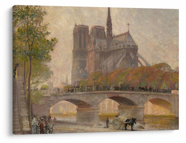 Slika - Robert William Vonnoh, Notre Dame de Paris, reprodukcije (70x50 cm)