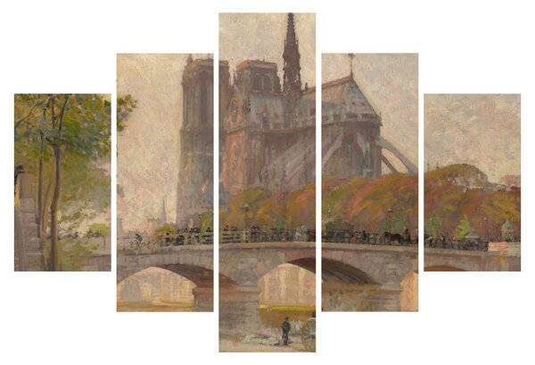 Slika - Robert William Vonnoh, Notre Dame de Paris, reprodukcije (150x105 cm)
