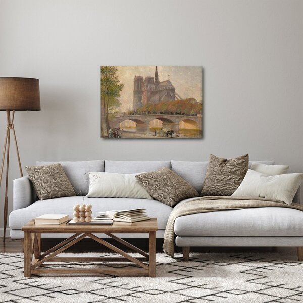 Slika - Robert William Vonnoh, Notre Dame de Paris, reprodukcije (70x50 cm)