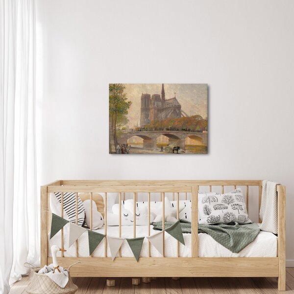Slika - Robert William Vonnoh, Notre Dame de Paris, reprodukcije (70x50 cm)