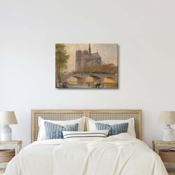 Slika - Robert William Vonnoh, Notre Dame de Paris, reprodukcije (70x50 cm)