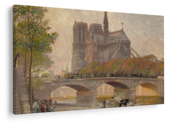 Slika - Robert William Vonnoh, Notre Dame de Paris, reprodukcije (90x60 cm)