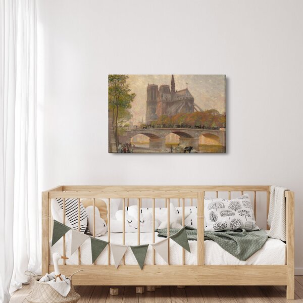 Slika - Robert William Vonnoh, Notre Dame de Paris, reprodukcije (90x60 cm)