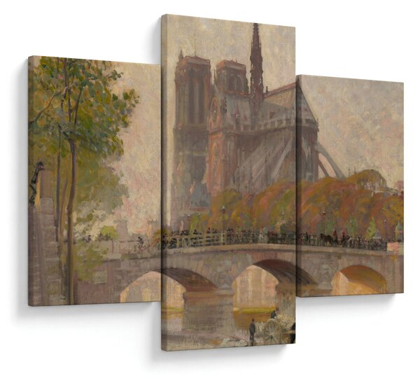 Slika - Robert William Vonnoh, Notre Dame de Paris, reprodukcije (90x60 cm)