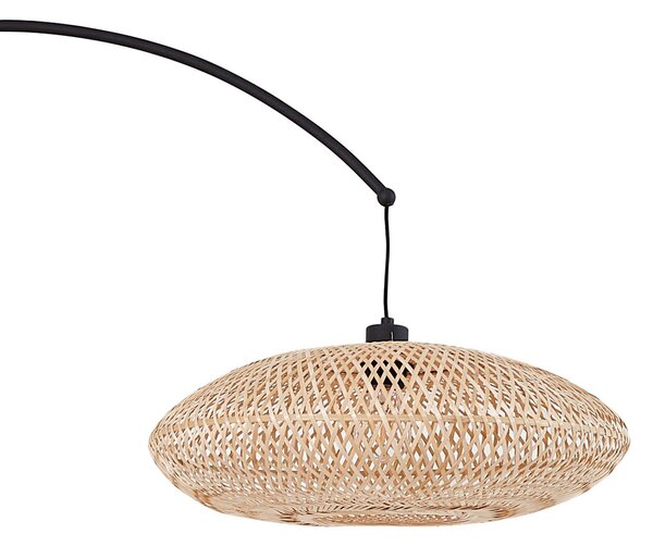 Podne Lampa Lindby, Solvian, Crno, Dnevna soba, Metal, Moderan