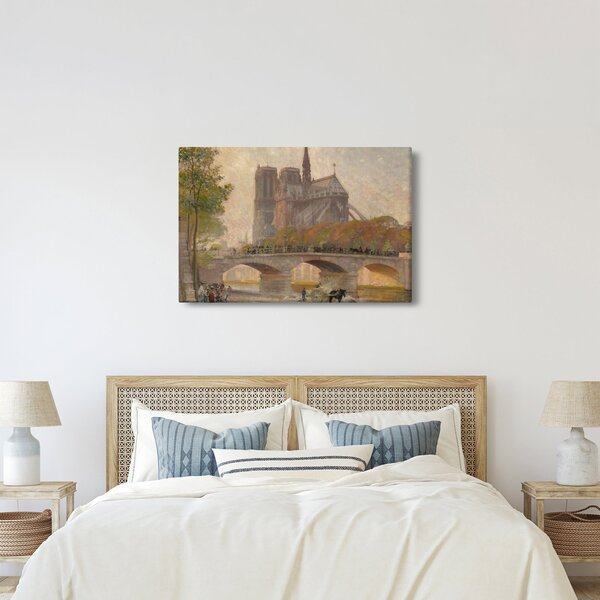 Slika - Robert William Vonnoh, Notre Dame de Paris, reprodukcije (90x60 cm)