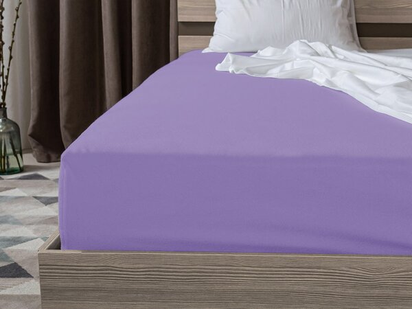 Jersey plahta EXCLUSIVE svijetlo ljubičasta 90 x 200 cm