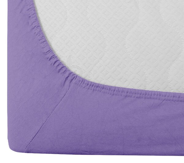 Jersey plahta EXCLUSIVE svijetlo ljubičasta 90 x 200 cm
