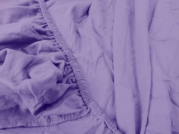 Jersey plahta EXCLUSIVE svijetlo ljubičasta 90 x 200 cm
