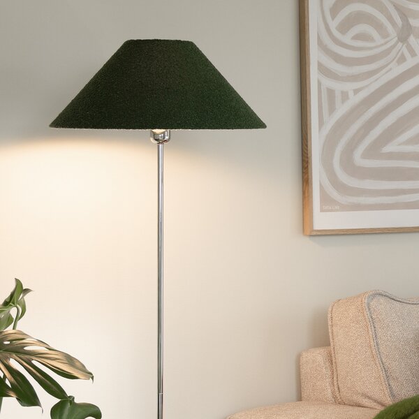 Podne Lampa Globen Lighting, Zelena, Dnevna soba, Tkanina / tekstil, Moderan