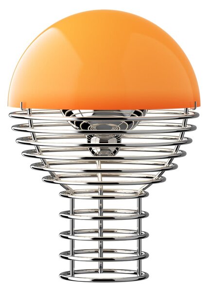 Stolne Lampa Verpan, Wire, prigušiv, Naranča, Dnevna soba, Nehrđajući čelik, Dizajn